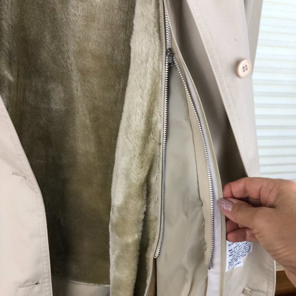 NEW - Misty Harbor Original "Agatha" Button Front Trench Coat Minimalist Classic - Picture 8 of 17